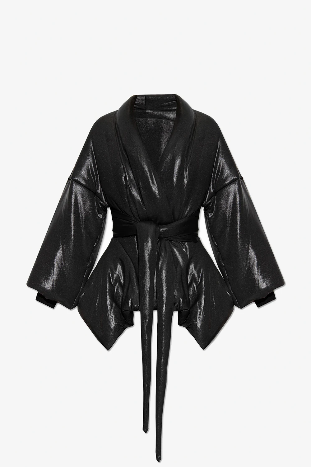 Jacket with asymmetric trims