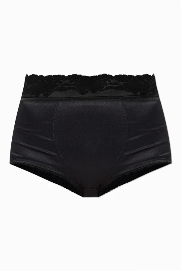 CZARNY Jedwabne figi