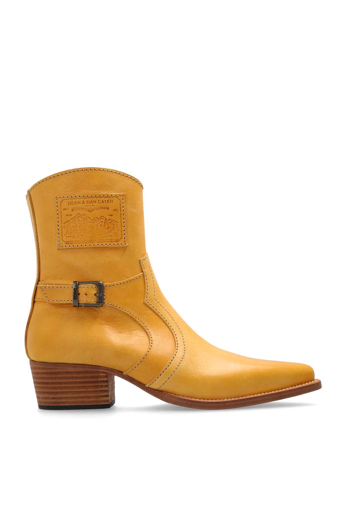 Leather cowboy boots