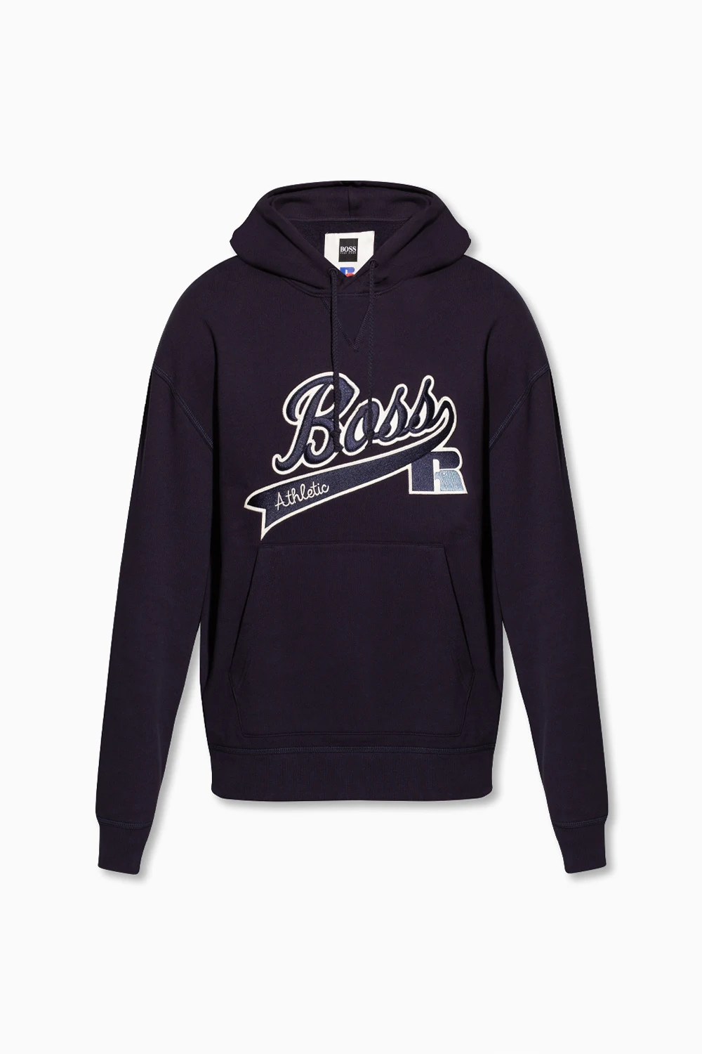 Hoodie with logo patch