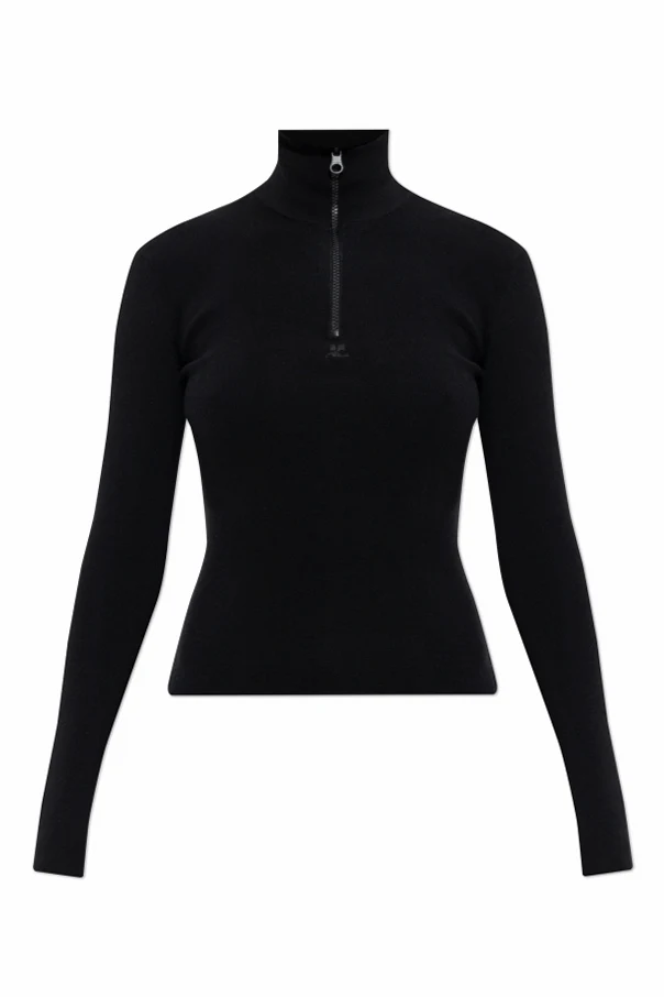 CZARNY Wełniany sweter