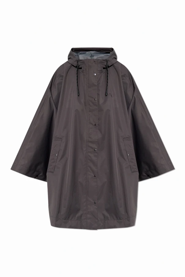 GRAU Jacke mit Kapuze