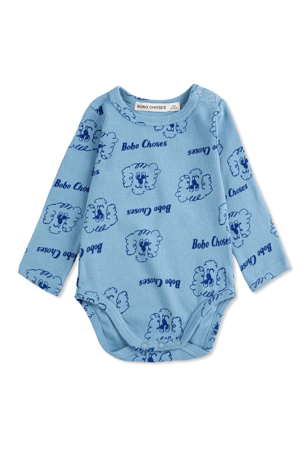 BLUE Baby bodysuit with print