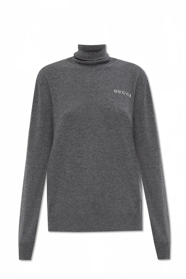 GRAU Kaschmir-Rollkragenpullover