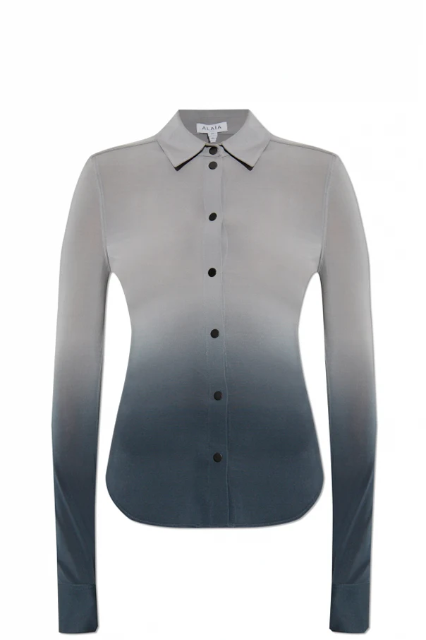 GRAU Hemd mit Ombre-Effekt
