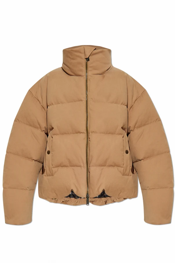 BRĄZOWY Puchowa kurtka