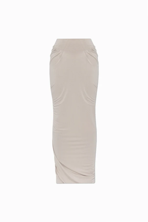 GRAU Drapierter Rock