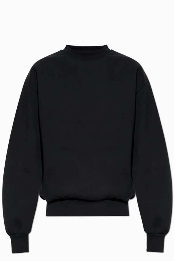 BLACK Sweatshirt with printed logo