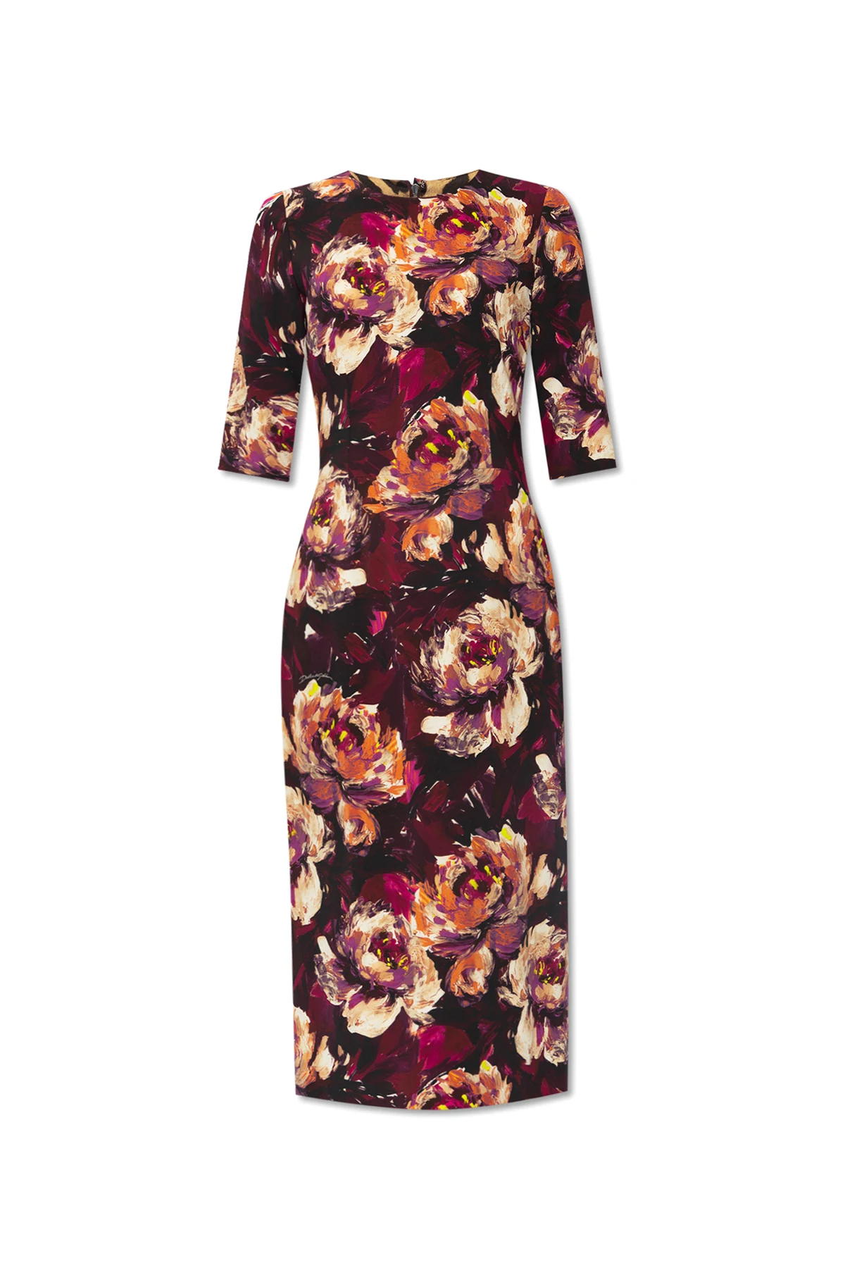 Dress with floral motif