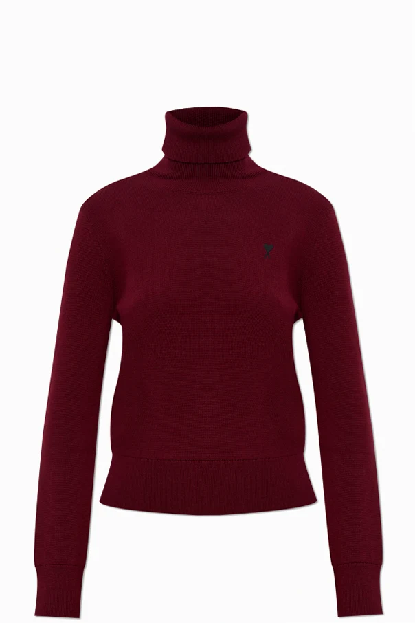 BORDO Wełniany golf z wyszytym logo