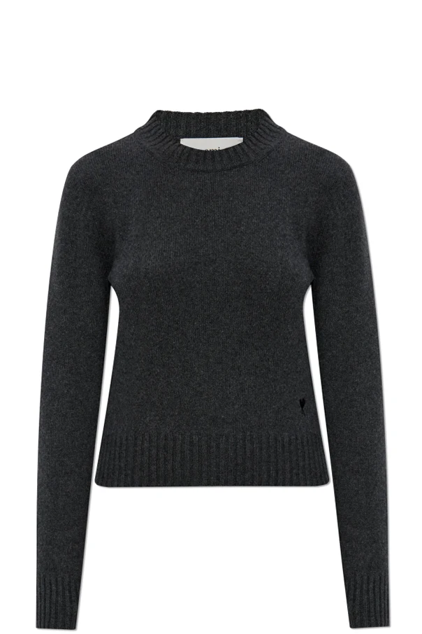 GRAU Kaschmirpullover mit Rundhalsausschnitt
