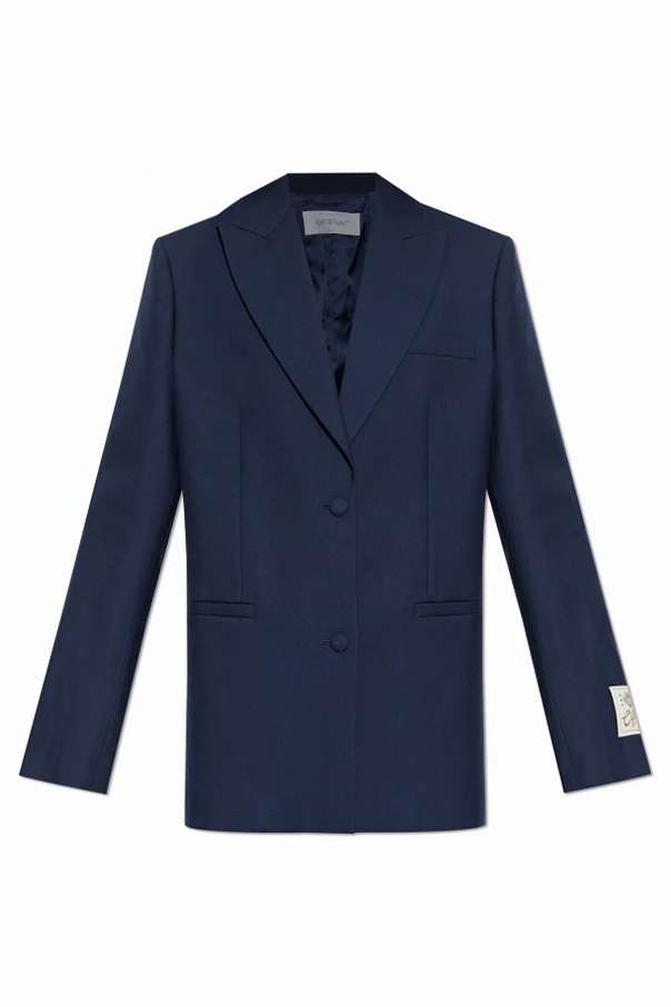 MARINEBLAU Blazer mit lockerem Schnitt