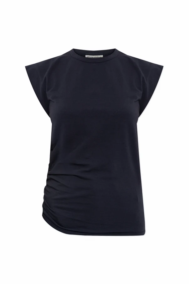 CZARNY T-shirt z krótkimi rękawami