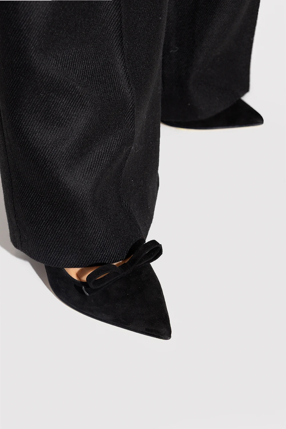 Suede stiletto pumps