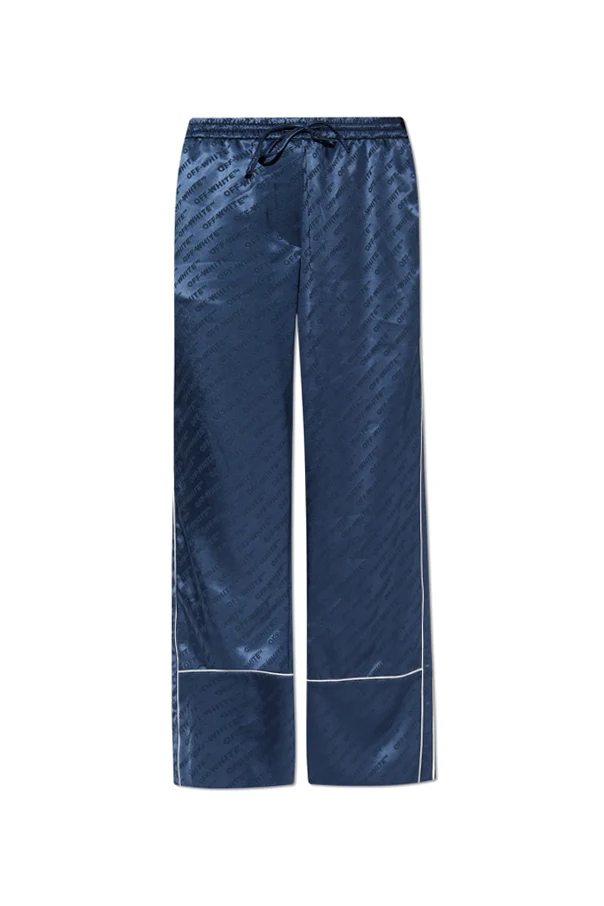 MARINEBLAU Satinhose mit Monogramm