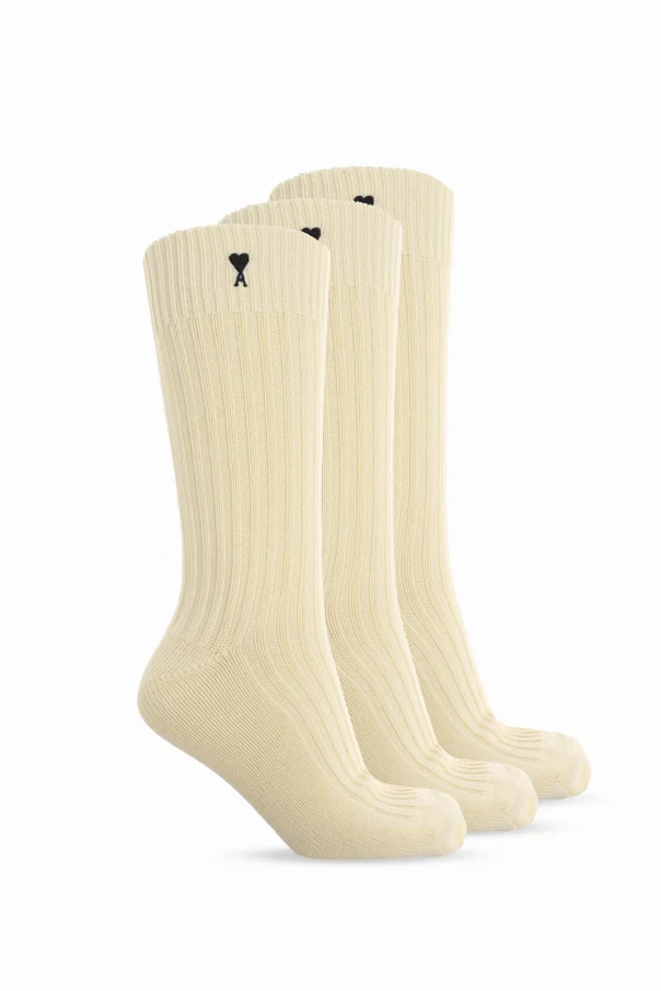 CREME 3er-Pack Socken mit gesticktem Logo