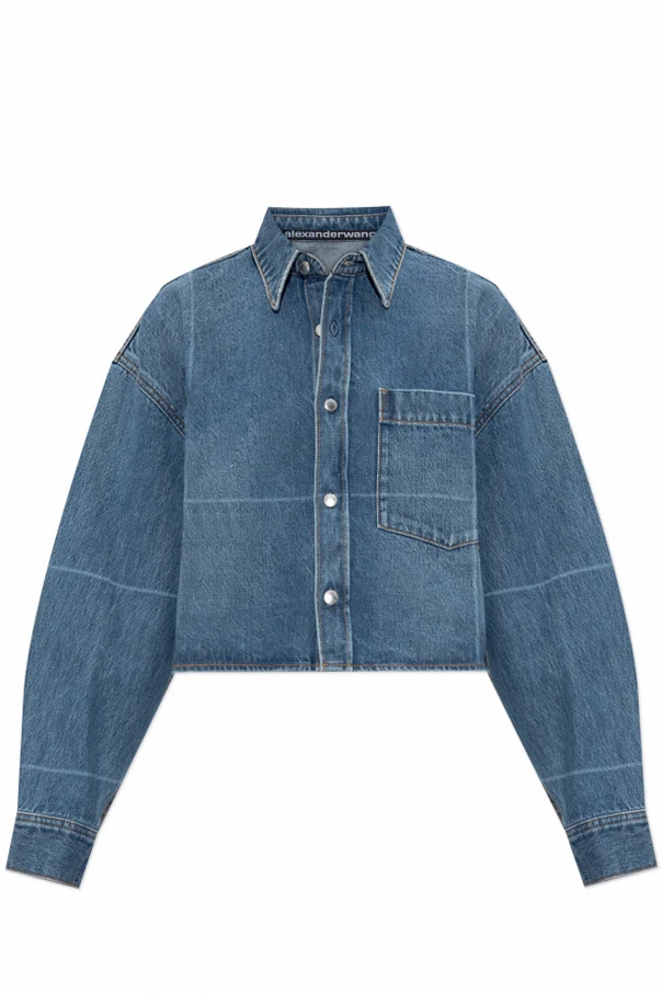 BLAU Jeansjacke mit Tasche