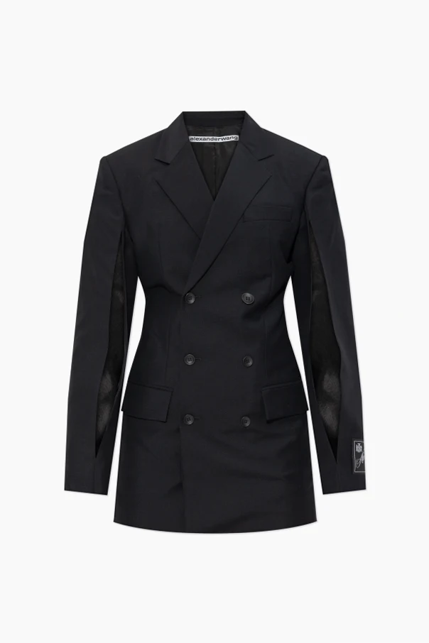 SCHWARZ Doppelreihiges Sakko