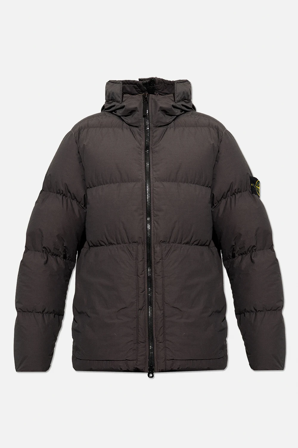 Hooded down jacket