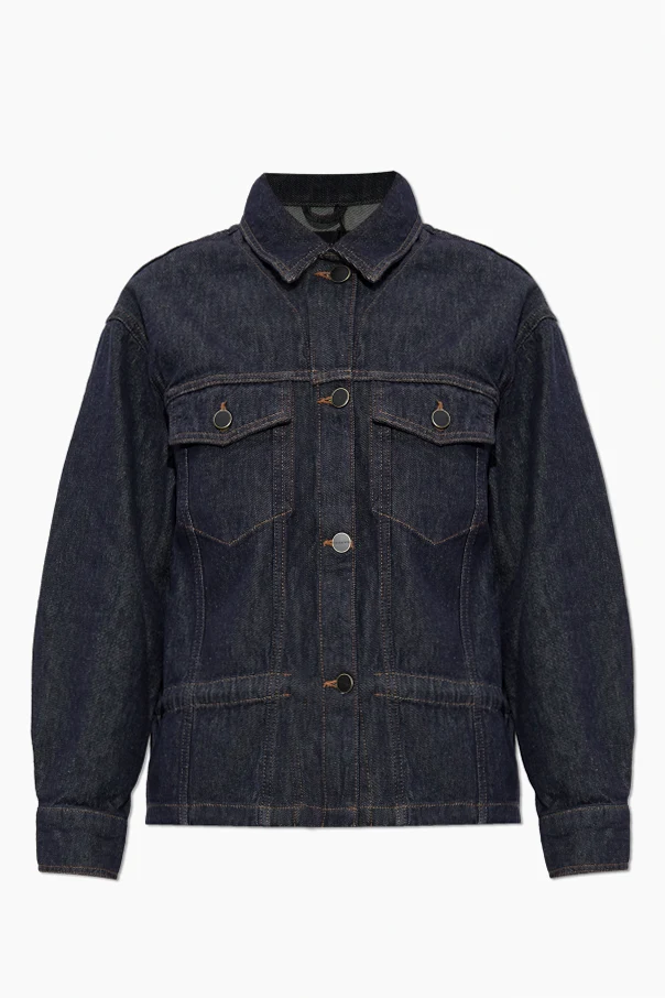 GRANATOWY Kurtka jeansowa `Denby’