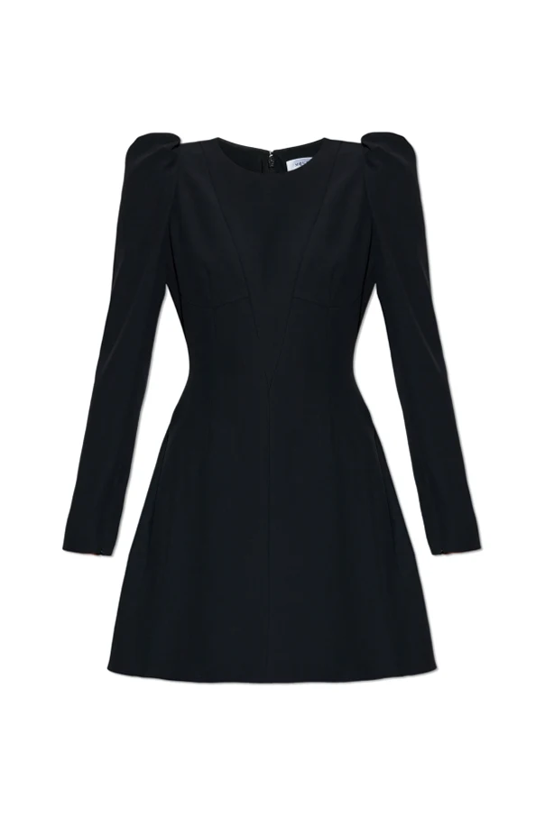 SCHWARZ Kleid mit langen Ärmeln