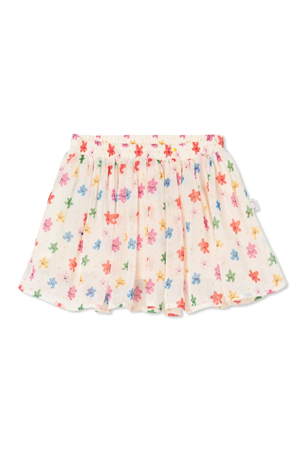 cream Flared skirt