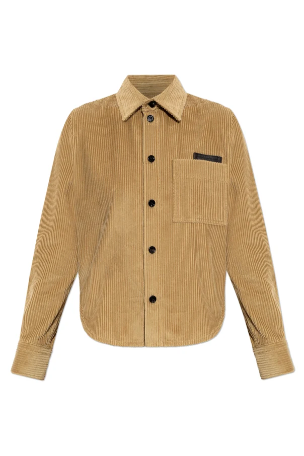 BEIGE Cordhemd mit Tasche