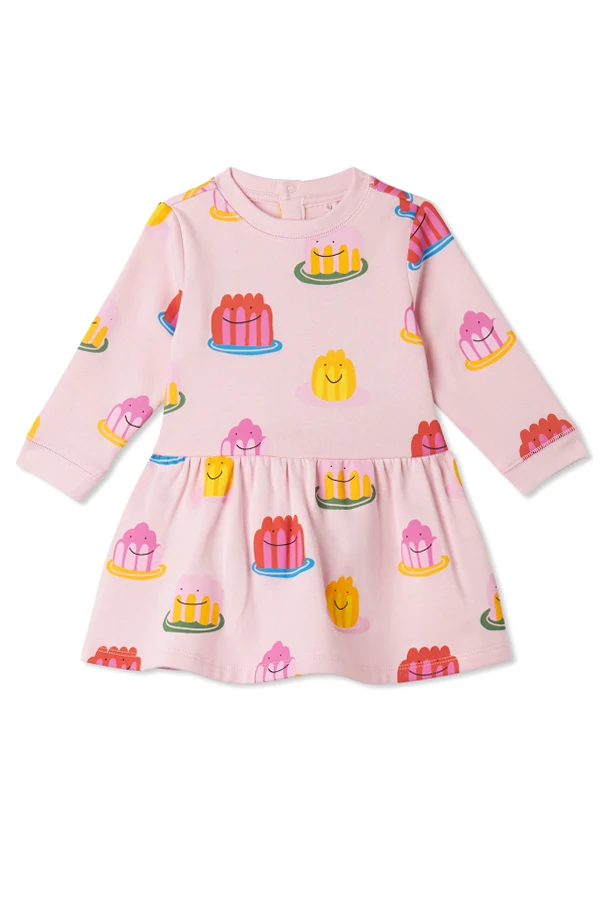 PINK Dress with colorful print
