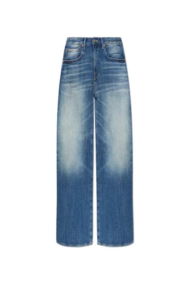 NAVY BLUE Straight-leg jeans