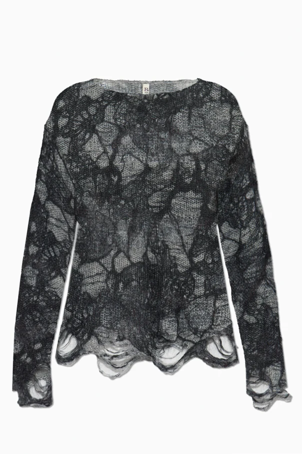 GRAU Pullover mit Vintage-Effekt