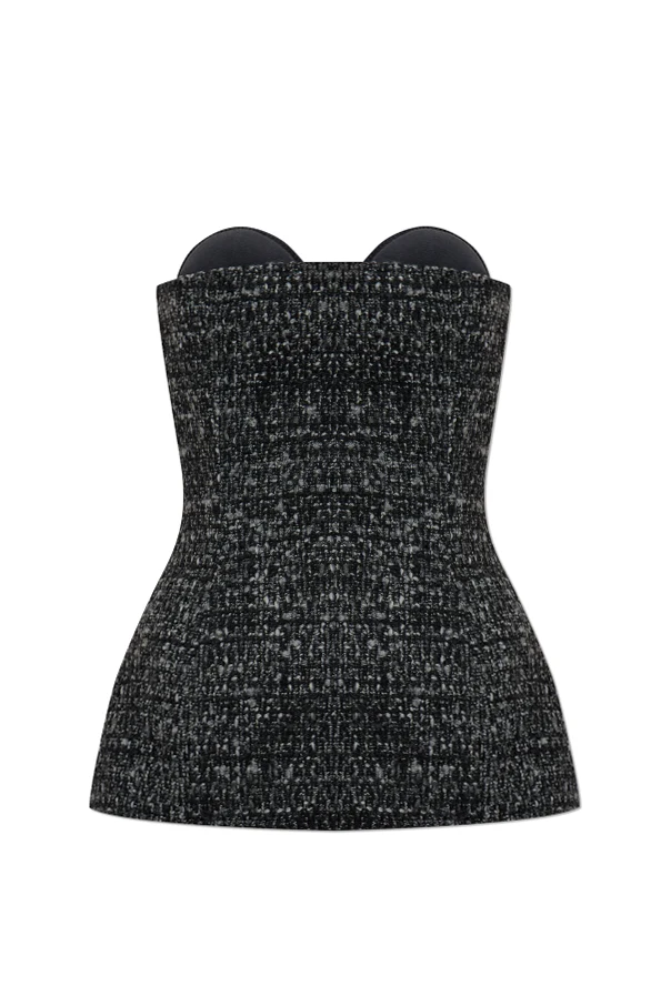 CZARNY Top `T-ORSET`