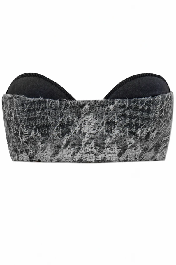 SZARY Jeansowy top `DE-TOPPYS-FSH`