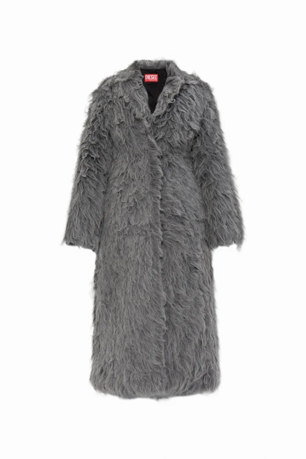 GREY Faux fur "W-GLAMO-R1"