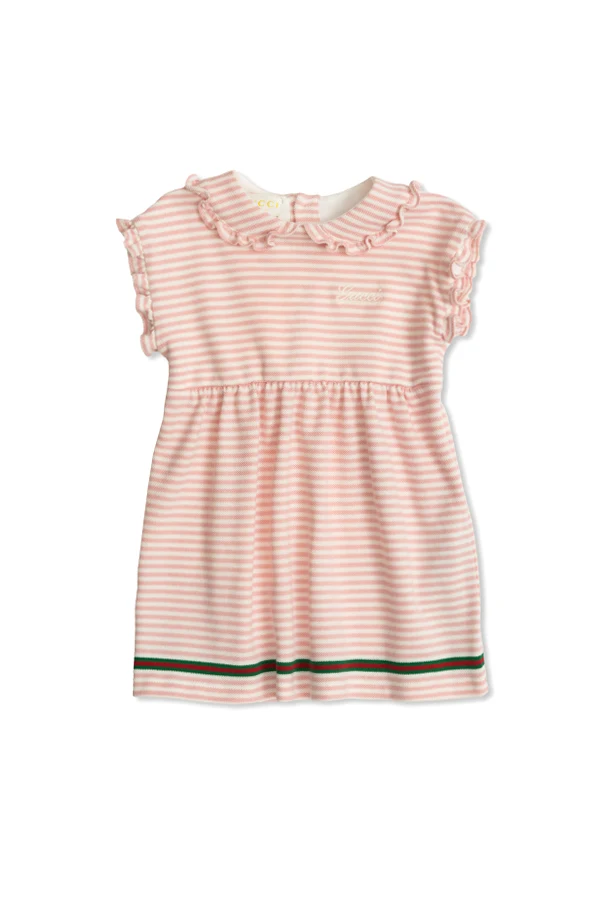 PINK Dress with stripe pattern