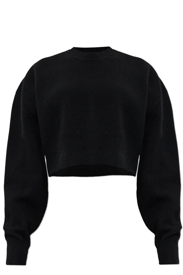 SCHWARZ Pullover mit Rundhalsausschnitt