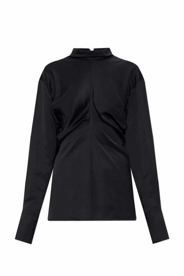 CZARNY Satynowy top