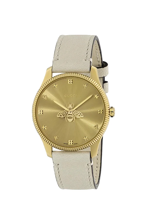 cream ‘G-Timeless’ watch