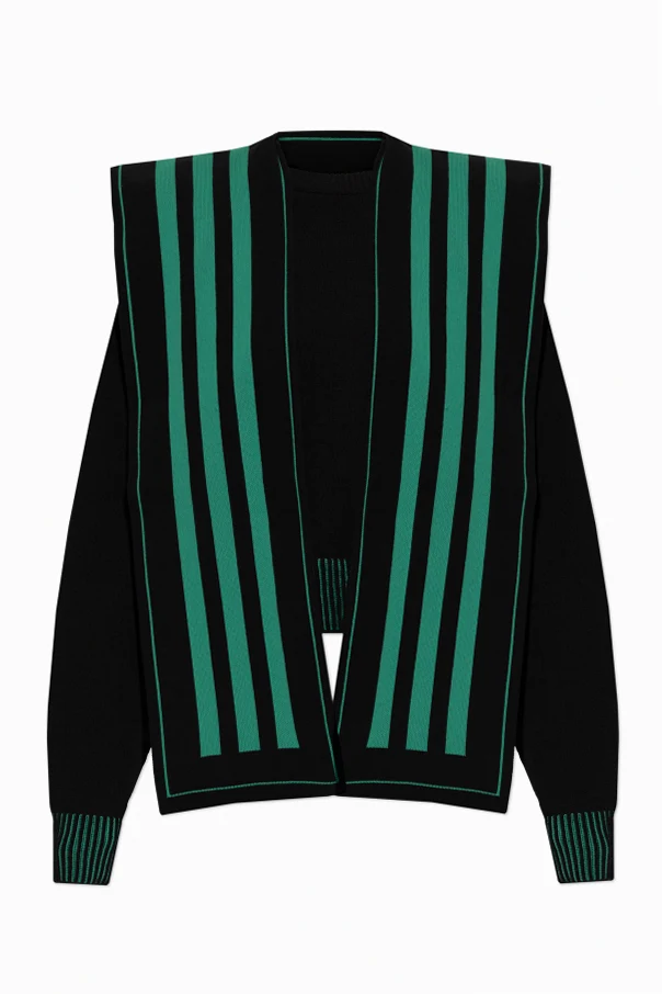 CZARNY Sweter z kapturem
