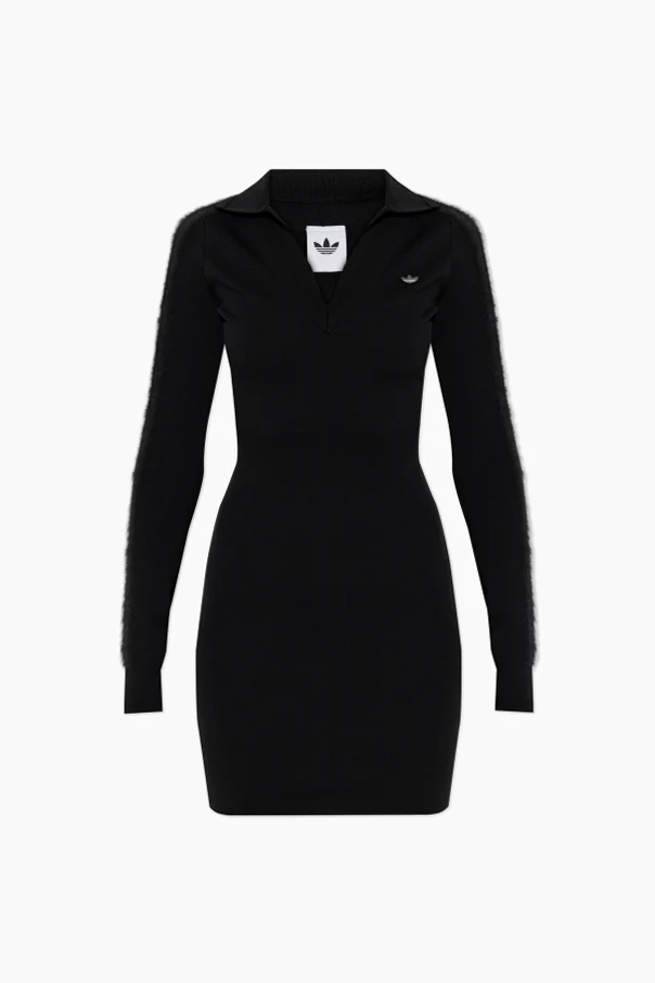 SCHWARZ Kleid mit Logo