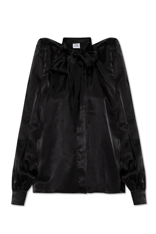 BLACK Shirt with shoulder pads