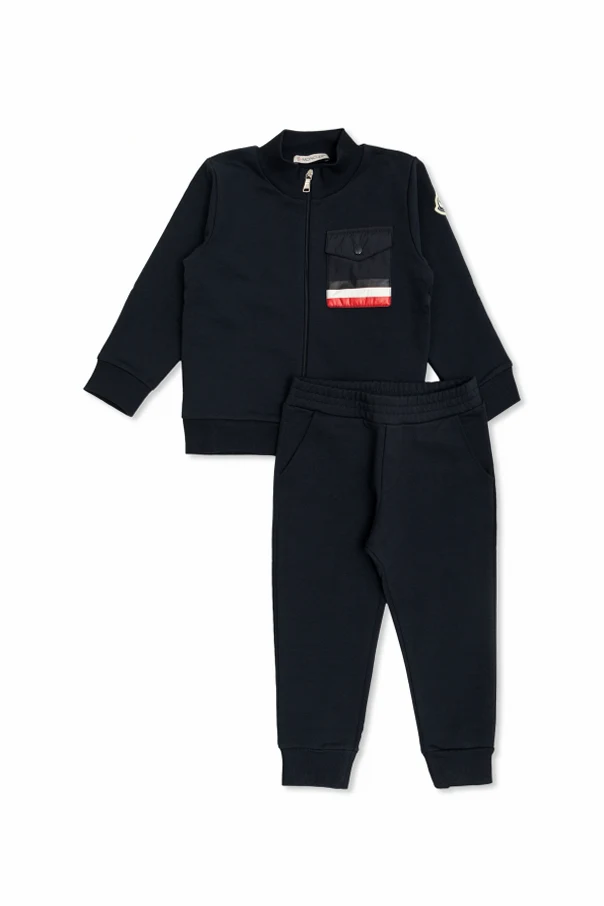 GRANATOWY Komplet: bluza i spodnie