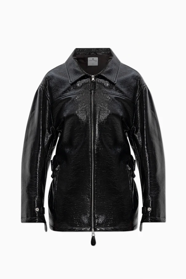 SCHWARZ Lackierte Jacke