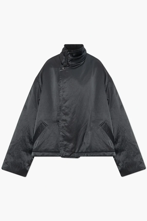 SZARY Ocieplana kurtka ze stójką