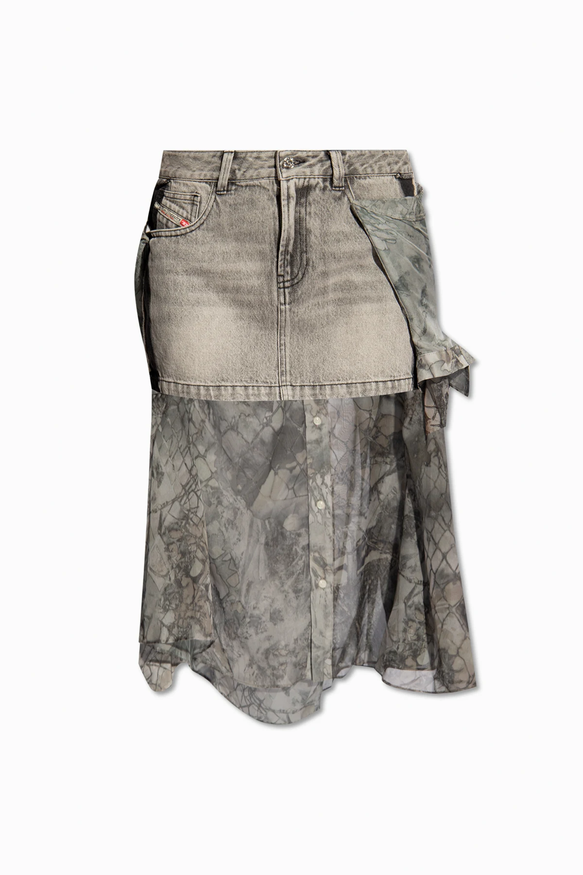 ‘O-JEANY’ panelled skirt