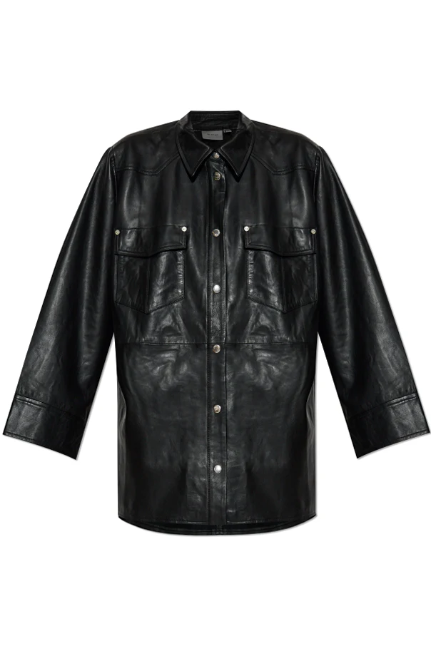 BLACK Leather shirt 'Gzmarlie'