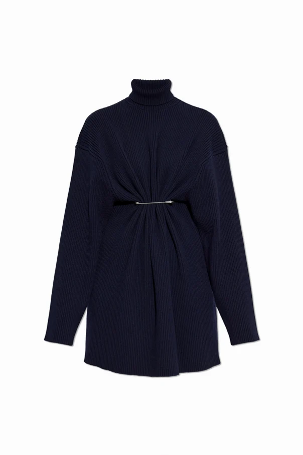 MARINEBLAU Kleid mit Turtleneck