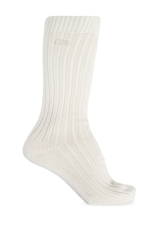 BLACK Socks with logo patch