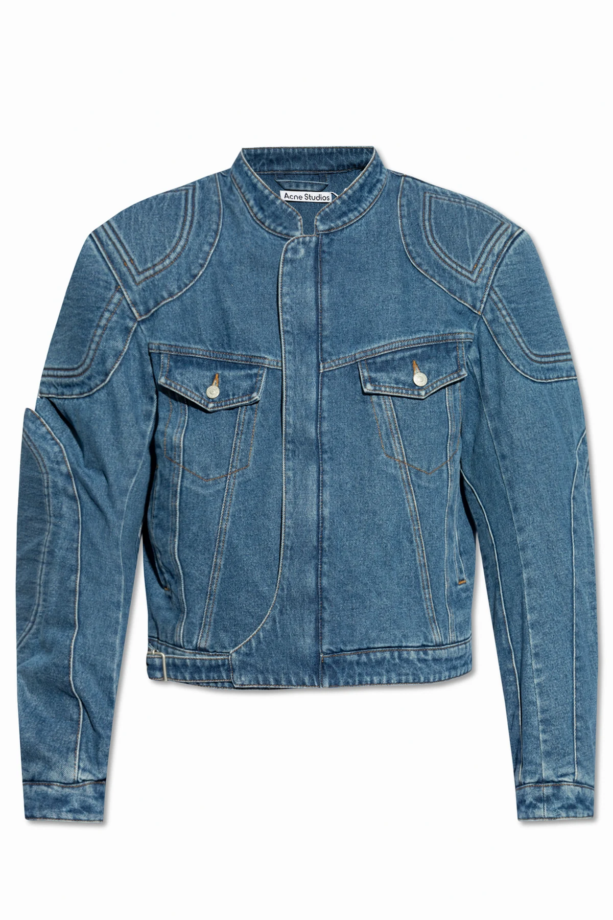 Jeansjacke mit Logo