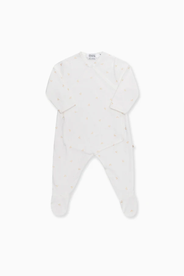 CREME V-neck romper suit