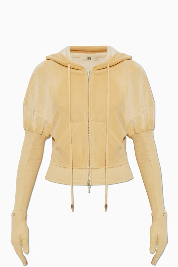 YELLOW  Velour sweatshirt 'Paris'